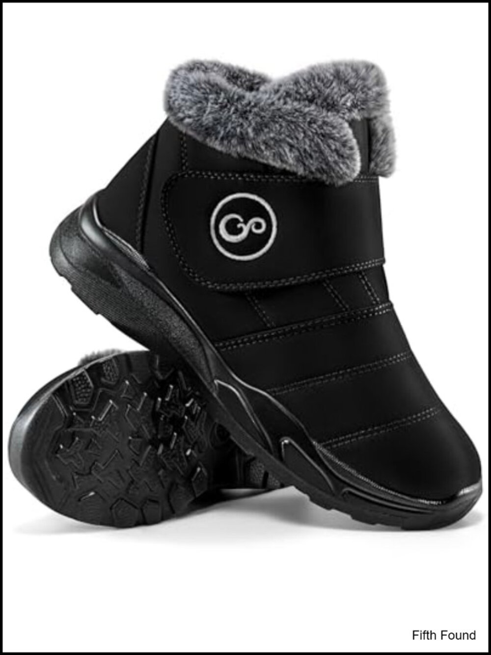Women's Waterproof Snow Boots Fur Lined Anti Slip Hook Loop Ankle